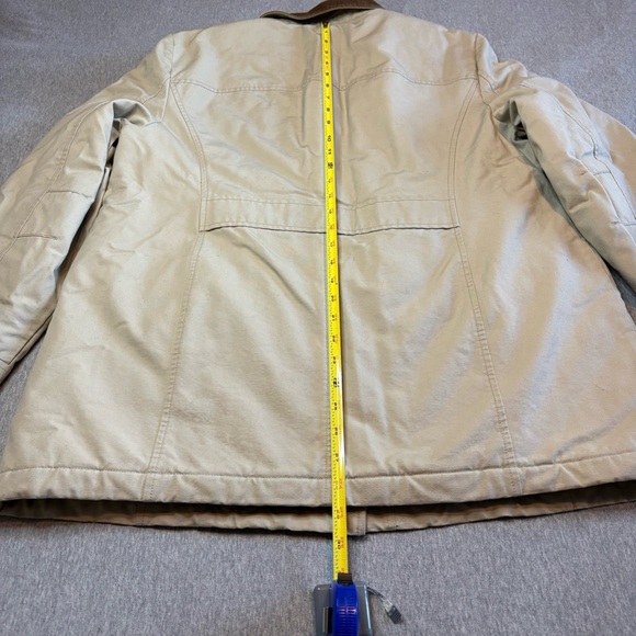 LL Bean Women’s Barn Coat Insulated Field Jacket Thinsulate Tan XL Reg Country - Picture 6 of 15